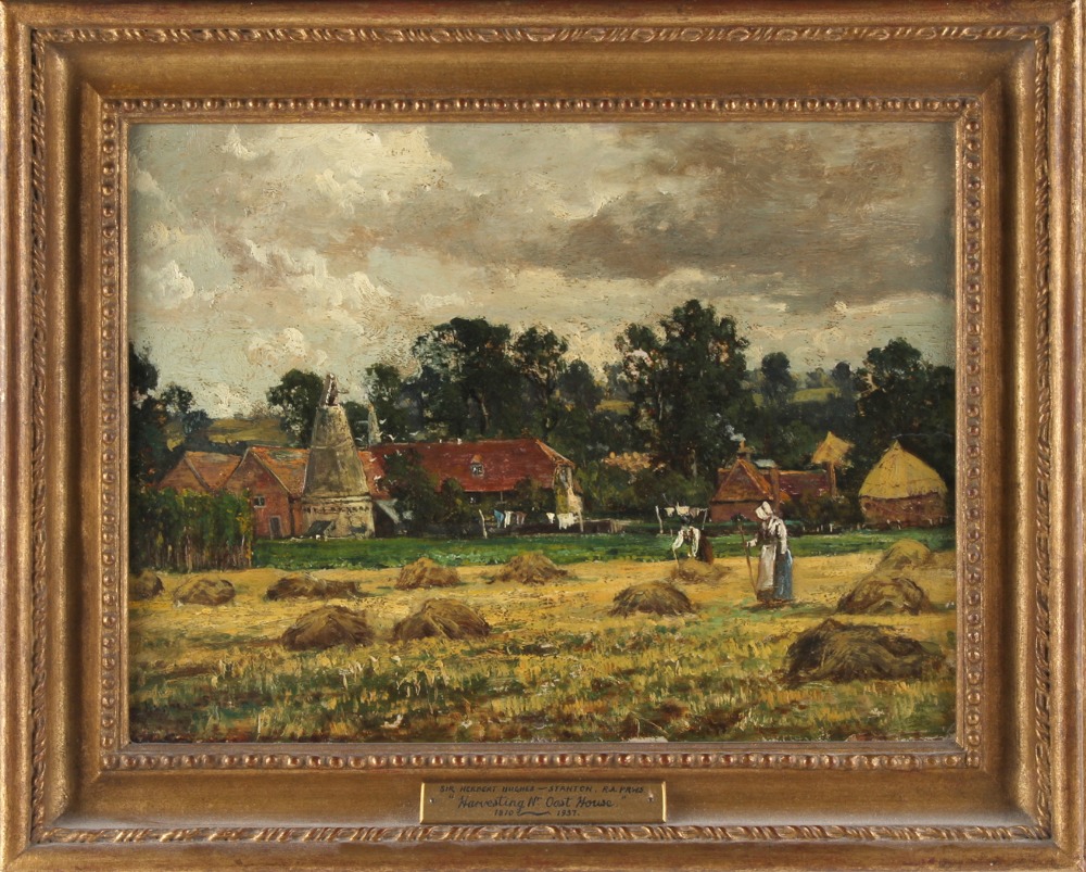 Property of a gentleman - Sir Herbert Hughes-Stanton RA RWS (1870-1937) - 'HARVESTING NR. OAST