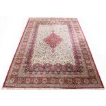 Property of a lady - a Kashan style machine made carpet, 175 by 120ins. (444 by 304cms.) (see