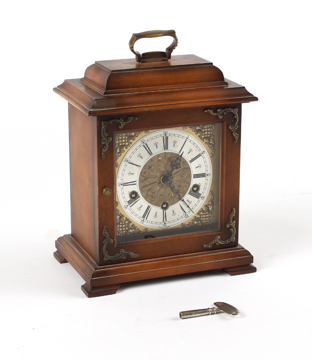 Property of a lady - a mid / late 20th century bracket clock with German mechanical 8-day movement