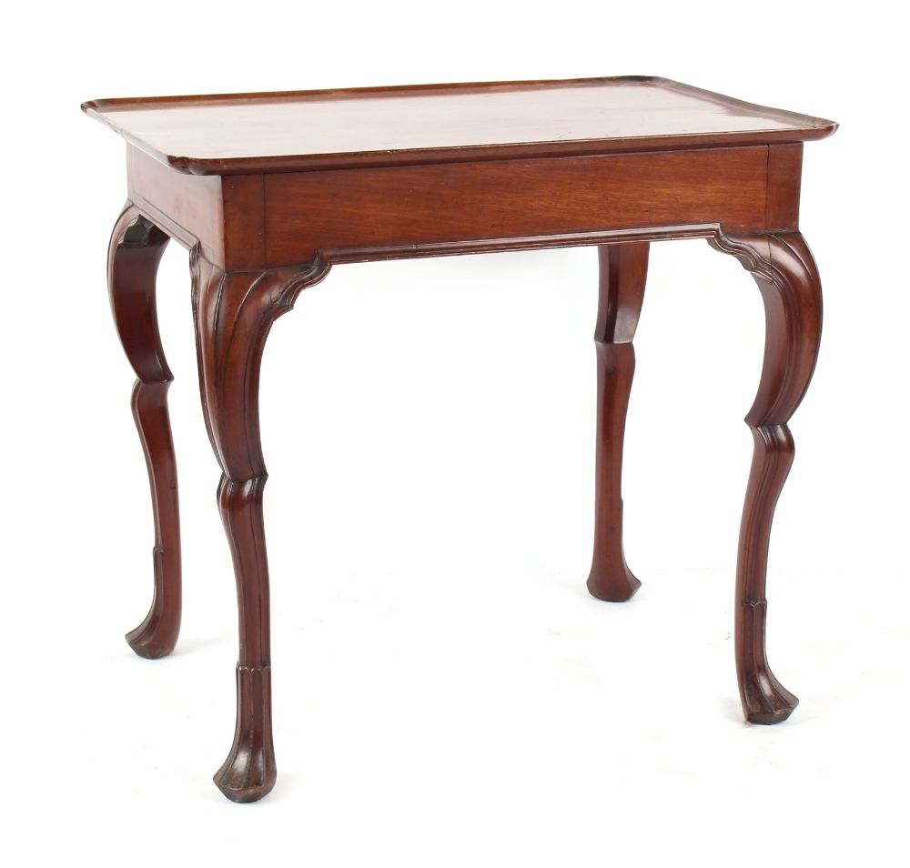 Property of a gentleman - a George II red walnut silver table or centre table, possibly Irish, circa