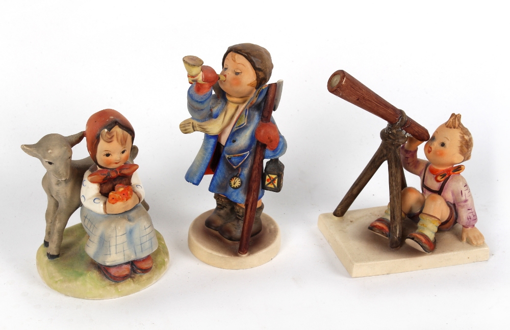 Property of a lady - three Goebel Hummel figures - 'Star Gazer' (model no. 132), 'Hear Ye Hear