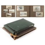Two photograph albums, one depicting various British war planes, circa 1937-8, including on ground