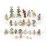 Property of a deceased estate - a quantity of assorted Continental porcelain figurines & models of