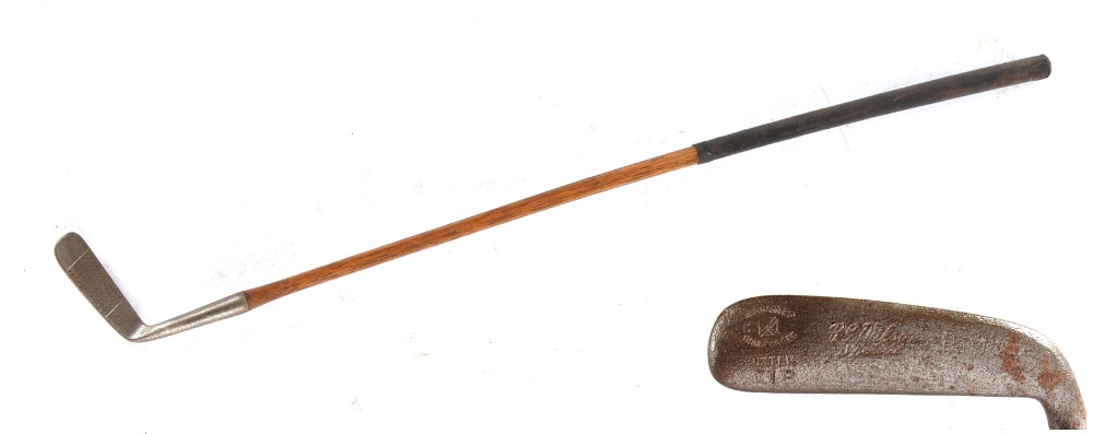 Property of a gentleman - golf - a hickory shafted R.G. Wilson special putter, circa 1900 (see