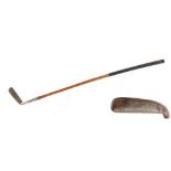Property of a gentleman - golf - a hickory shafted R.G. Wilson special putter, circa 1900 (see
