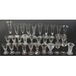 Property of a gentleman - a quantity of assorted glassware including champagne flutes (a lot) (see