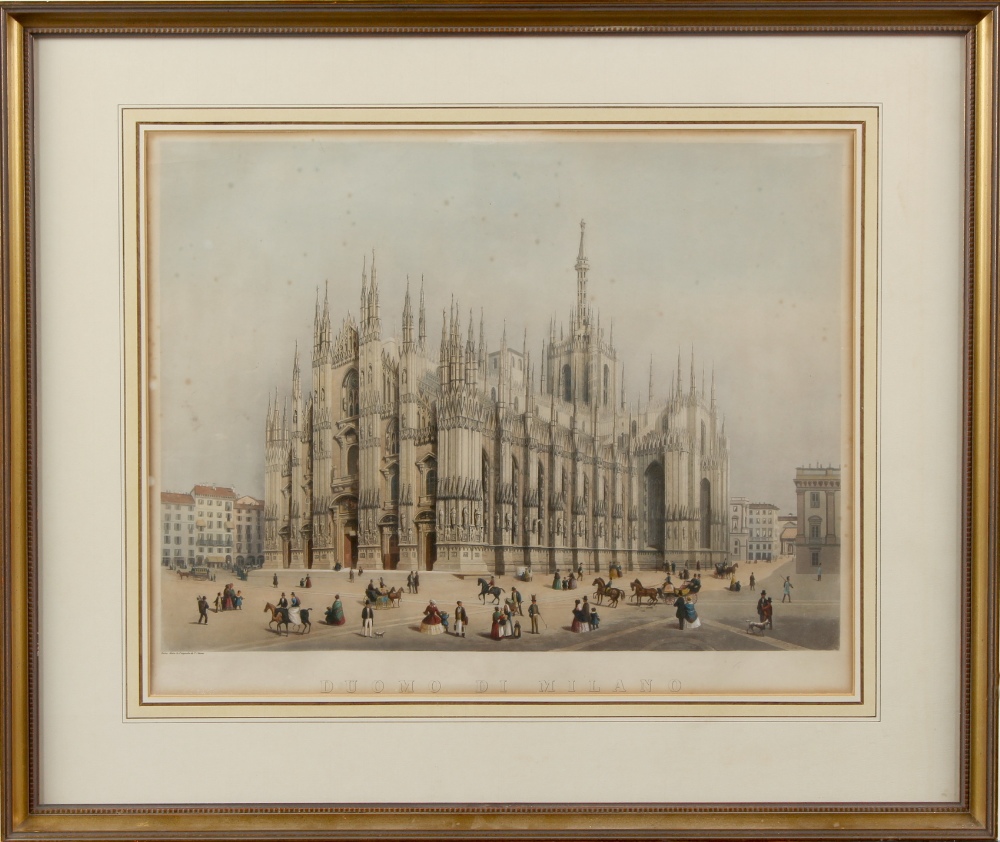 Property of a lady - after Francesco Citterio - 'DUOMO DI MILANO' (Milan Cathedral) - aquatint,