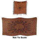 An Indian Paisley type shawl, approximately 110 by 55ins. (280 by 140cms.); together with a