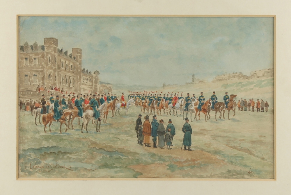 Property of a deceased estate - Henri Lafarge de Gaillard (19th century) - LANCERS MARCH PAST, A