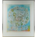 Shoichi Hasegawa (b.1929) - 'La ronde du bonheur' - etching in colours, limited edition, 23.05 by