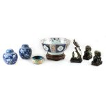 Property of a gentleman - a group of seven assorted Chinese items including an 18th century