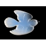 Property of a deceased estate - a Poole Pottery bluebird brooch, number 34/500, 2.6ins. (6.6cms.)