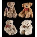 Property of a gentleman - four 'Perfect Companion' teddy bears, the largest 21ins. (53cms.) high,