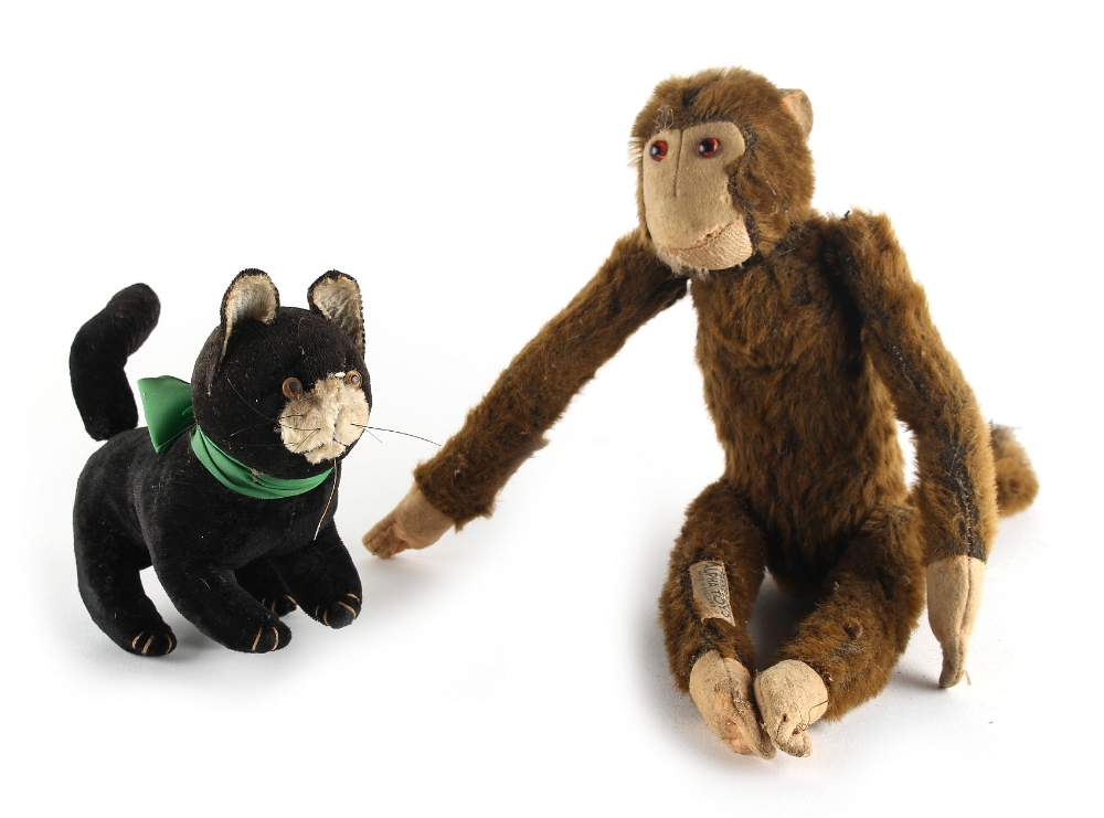 Property of a gentleman - a Farnell Alpha Toys monkey, with jointed limbs, 12.5ins. 932cms.) long;