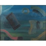 John Banting (1902-1972) - 'EVENING DREAM', ABSTRACT - oil on canvas, 14 by 18ins. (35.6 by 45.