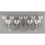 Property of a deceased estate - a set of ten Waterford 'Alana' pattern hock glasses (10) (see