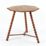 Property of a gentleman - a late 19th / early 20th century octagonal topped gipsy table with