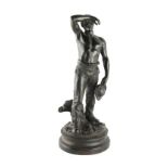 Property of a lady - Maurice Constant (1892-1970) - 'MOISSONNEUR' - a patinated bronze, the garden