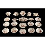 Property of a lady - a 19th century French brown transfer printed 20-piece nursery or doll's china