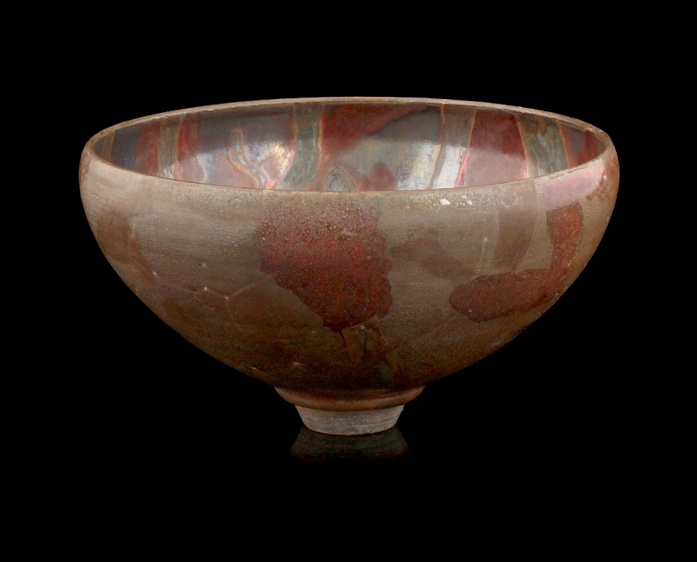 Property of a deceased estate - Sutton Taylor (British, b.1943) - a studio pottery lustre bowl,