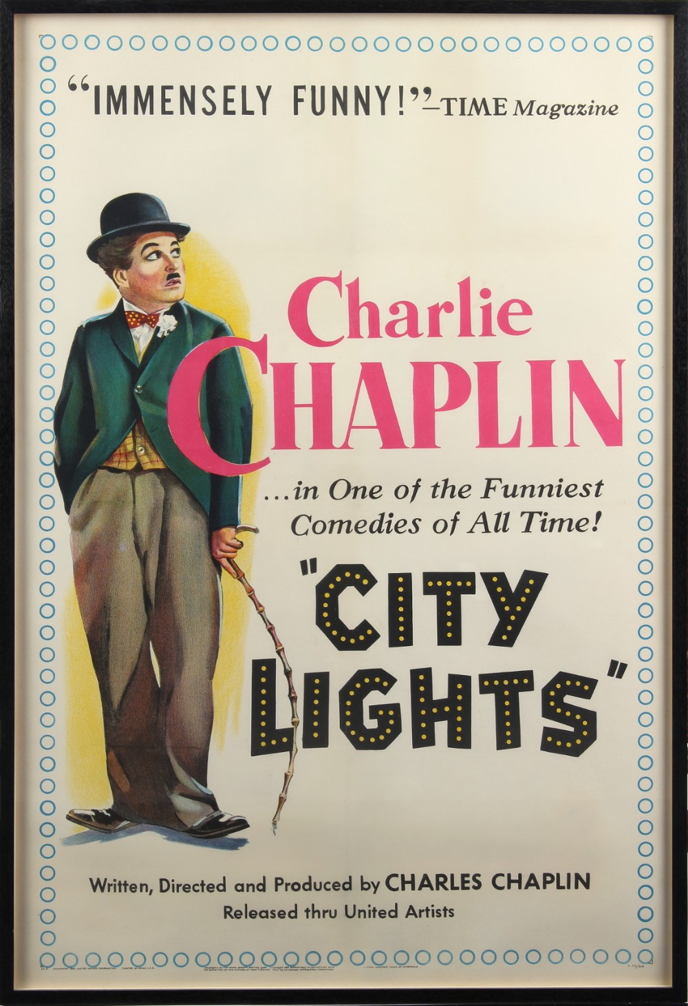 Property of a gentleman - a collection of film posters & ephemera - 'City Lights' (1931) - 40.75