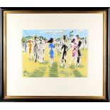 Property of a lady - Alan Halliday (b.1952) - 'ASCOT' - watercolour, 11 by 15.15ins. (28 by 38.