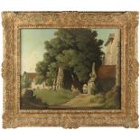 ARR - Property of a gentleman - Nora Lorimer Rome (1904-1997) - 'THE CHURCHYARD, WINCHELSEA' - oil