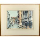 Property of a gentleman - Stanley Orchart (1920-2005) - 'SIDE CANAL, VENICE' - watercolour, 10 by