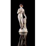 Property of a gentleman - a late 19th / early 20th century Naples porcelain figure of a standing