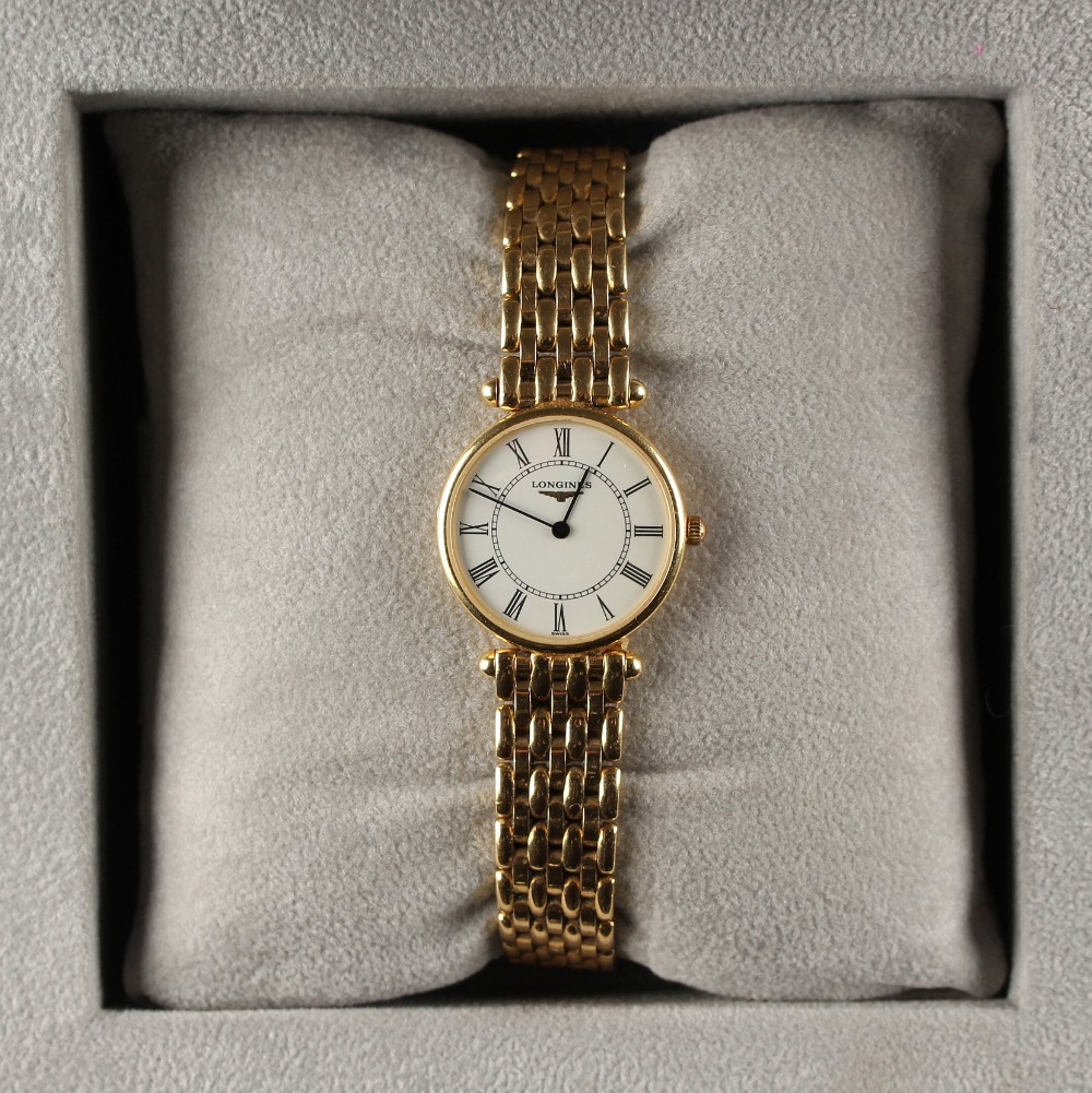 Property of a deceased estate - a lady's Longines 18ct yellow gold wristwatch on 18ct yellow gold - Image 2 of 2