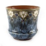 Property of a deceased estate - an Art Nouveau Royal Doulton stoneware planter, circa 1905,