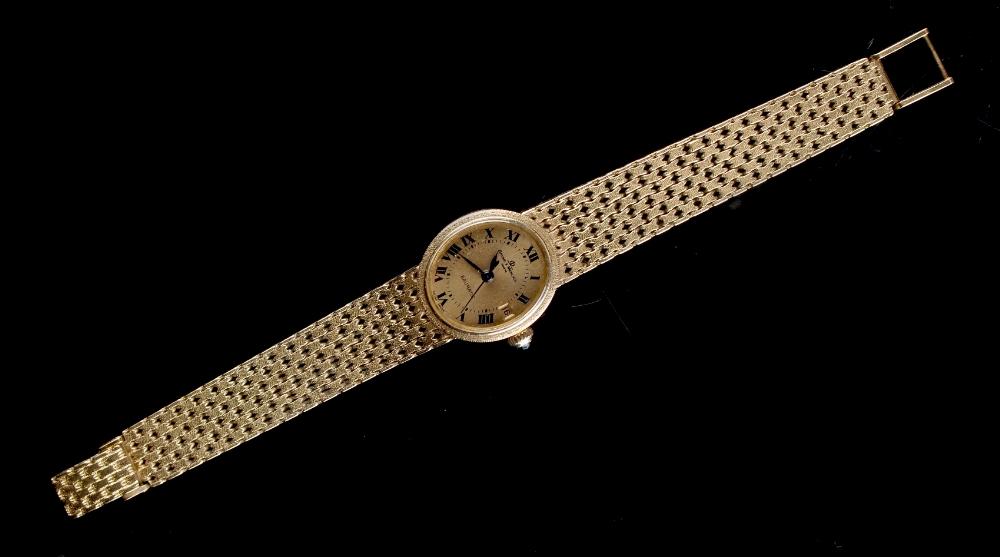Property of a lady - a lady's Baume & Mercier 18ct yellow gold oval cased automatic wristwatch - Image 3 of 3