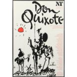 Property of a gentleman - 'Don Quixote' (1982) - a National Theatre poster after Picasso, 29.5 by
