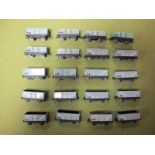 Twenty Hornby Dublo Three Rail Open Wagons, including #32075 Tin Plate Coal Wagons (01), #32055 High