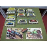 Eight Boxed Wrenn "OO" Gauge Rolling Stock Wagons, Tankers, Vans, including #W4666 Salt Wagon