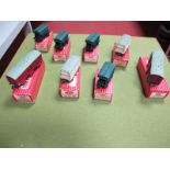 Eight Boxed Hornby Dublo Two Rail Rolling Stock Wagons and Vans, comprising of #4627 Twenty Ton Bulk