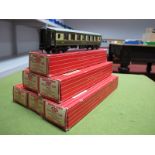 Six Boxed Hornby Dublo Two Rail Pullman Cars, comprising of three #4036 Pullman Car 2nd Class with