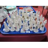 A Collection of Over Thirty Five Crested China Model Lighthouses, varying designs and