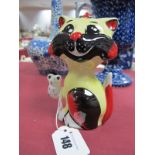 Lorna Bailey Pottery - Hunter the Cat, limited edition 1/1 in this colourway, 13cm high.