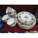 Royal Worcester Tea Dinner Service, cups, saucers, side plates, etc:- Thirty pieces.