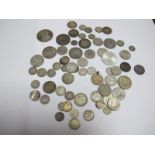 Approximately 338g (gross weight) of Mixed Foreign Coins. Almost always overseas issues. Several