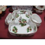 Hammersley Strawberry and Cream Serving Set.