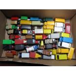 A Quantity Of Commercial and Vintage Diecast Vehicles, by Corgi, Matchbox, Lledo:- One Box