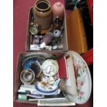 Soda Syphons, glazed storage jar, coffee pot, animals, cabinet plate, painting accessories, etc:-