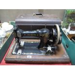 A Circa 1920's Mahogany Cased 'Federation' Sewing Machine.