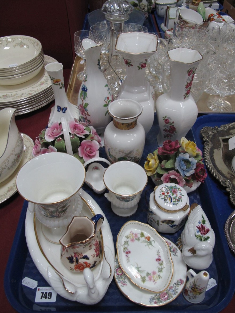 Mason's, Doulton, Wedgwood, Aynsley and other decorative china:- One Tray