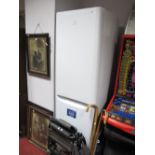 An Indesit Fridge Freezer, height 200cm.