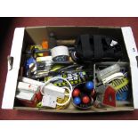 Hammers, screwdrivers, tape measure, paint brush, spirit level, etc:- One Box