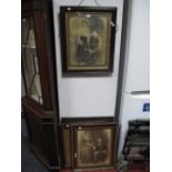 Four XIX Century Family Portrait Prints, in period frames.