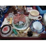Villeroy & Boch Jar, Erlanger clock, Poole pottery, etc:- One Tray